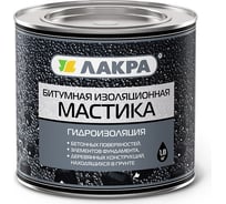 Битумная изоляционная мастика Лакра 1.8 кг Лк-00005323 16348772