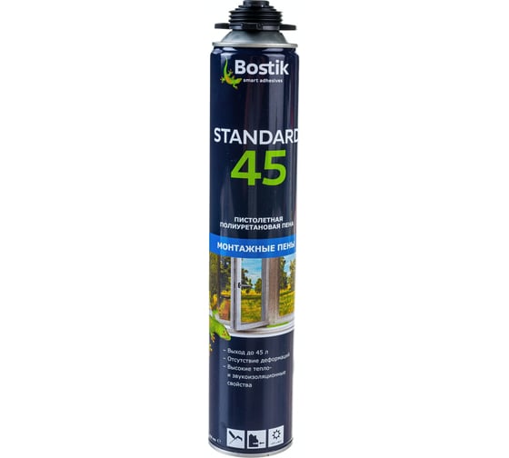 Полиуретановая пистолетная пена BOSTIK Standard 45 650 мл 10215 1