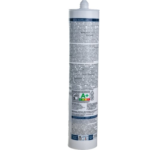 Универсальный акриловый герметик BOSTIK A325 UNIVERSAL ACRYLIC 280 мл, белый 12013742