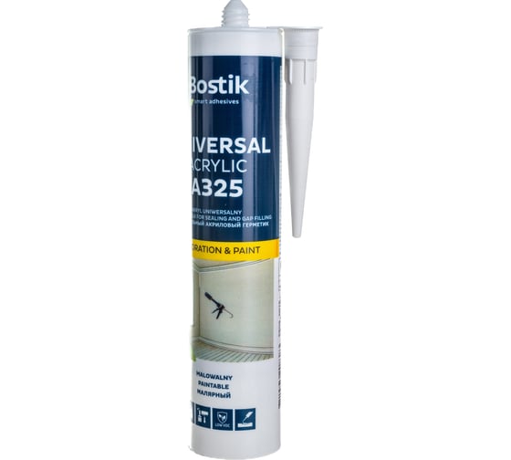 Универсальный акриловый герметик BOSTIK A325 UNIVERSAL ACRYLIC 280 мл, белый 12013742