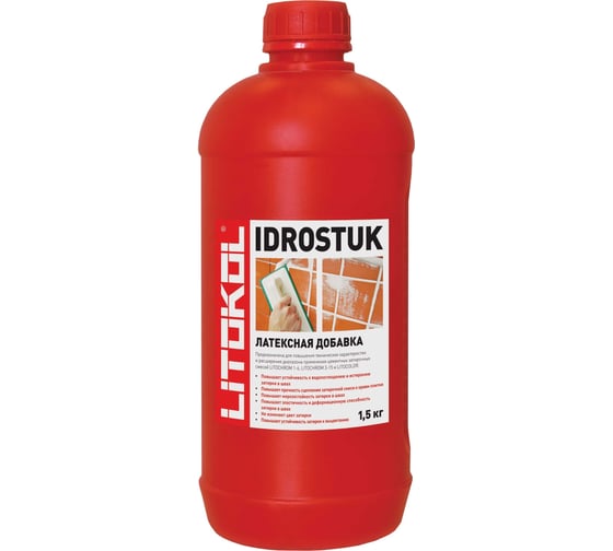 Латексная добавка для затирок LITOKOL IDROSTUK 1.5 кг 112020003