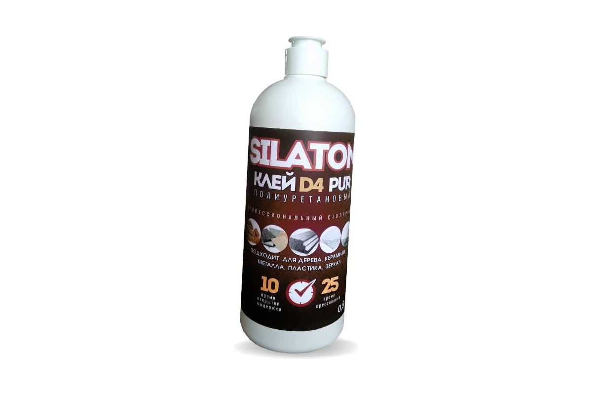Клей SILATON PUR D4 10.25 Профессиональный столярный, полиуретановый ...