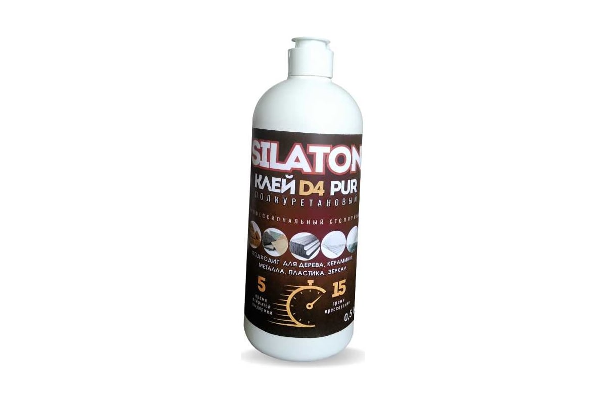 Клей SILATON PUR D4 5.15 Профессиональный столярный, полиуретановый для ...