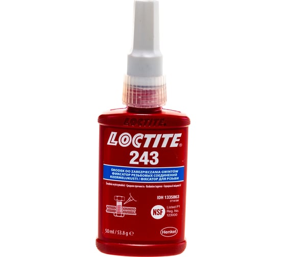 Резьбовой фиксатор средней прочности Loctite 243, 50 мл 1335863