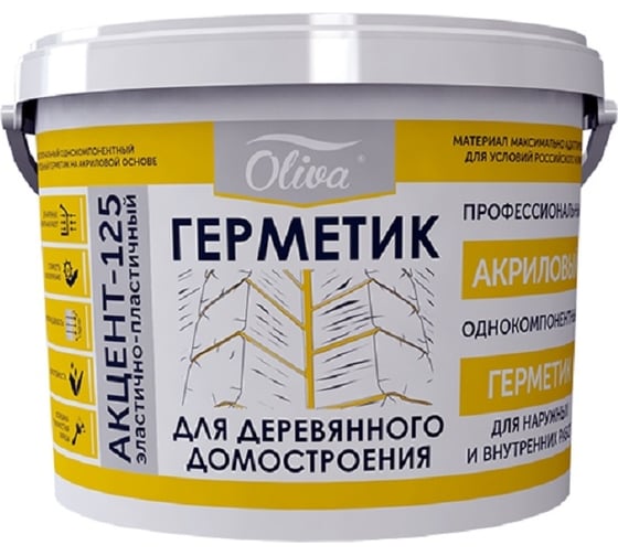 Герметик Акцент 125 ведро 10л 15кг орех 00010500 1