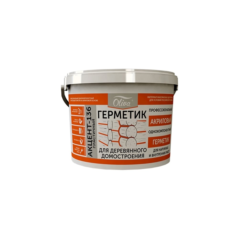 Герметик Акцент 136 дуб, ведро 10л/15кг 00012493 - выгодная цена ...