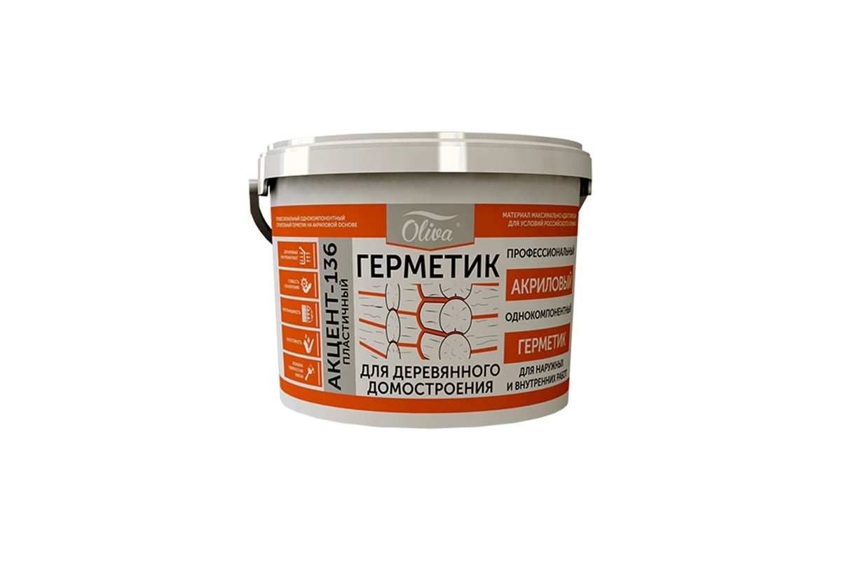 Герметик Акцент 136 дуб, ведро 10л/15кг 00012493 - выгодная цена ...