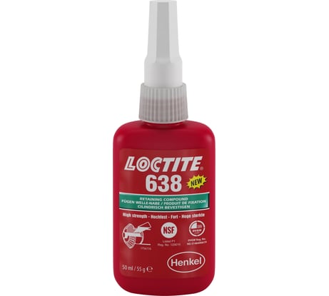 Вал-втулочный фиксатор Loctite 638 S быстроотверждаемый, 50мл 1803357