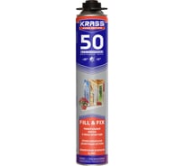 Монтажная пена KRASS Home Edition 50 пистолетная всесезонная 0,75л Россия 0005562