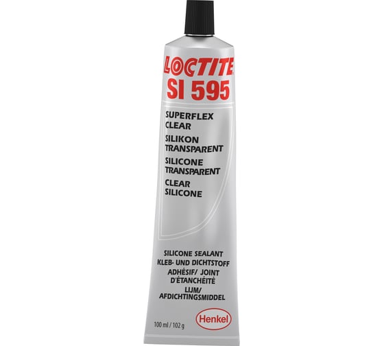 Силиконовый уксусный герметик Loctite 595 прозрачный, 100мл 2061823 1
