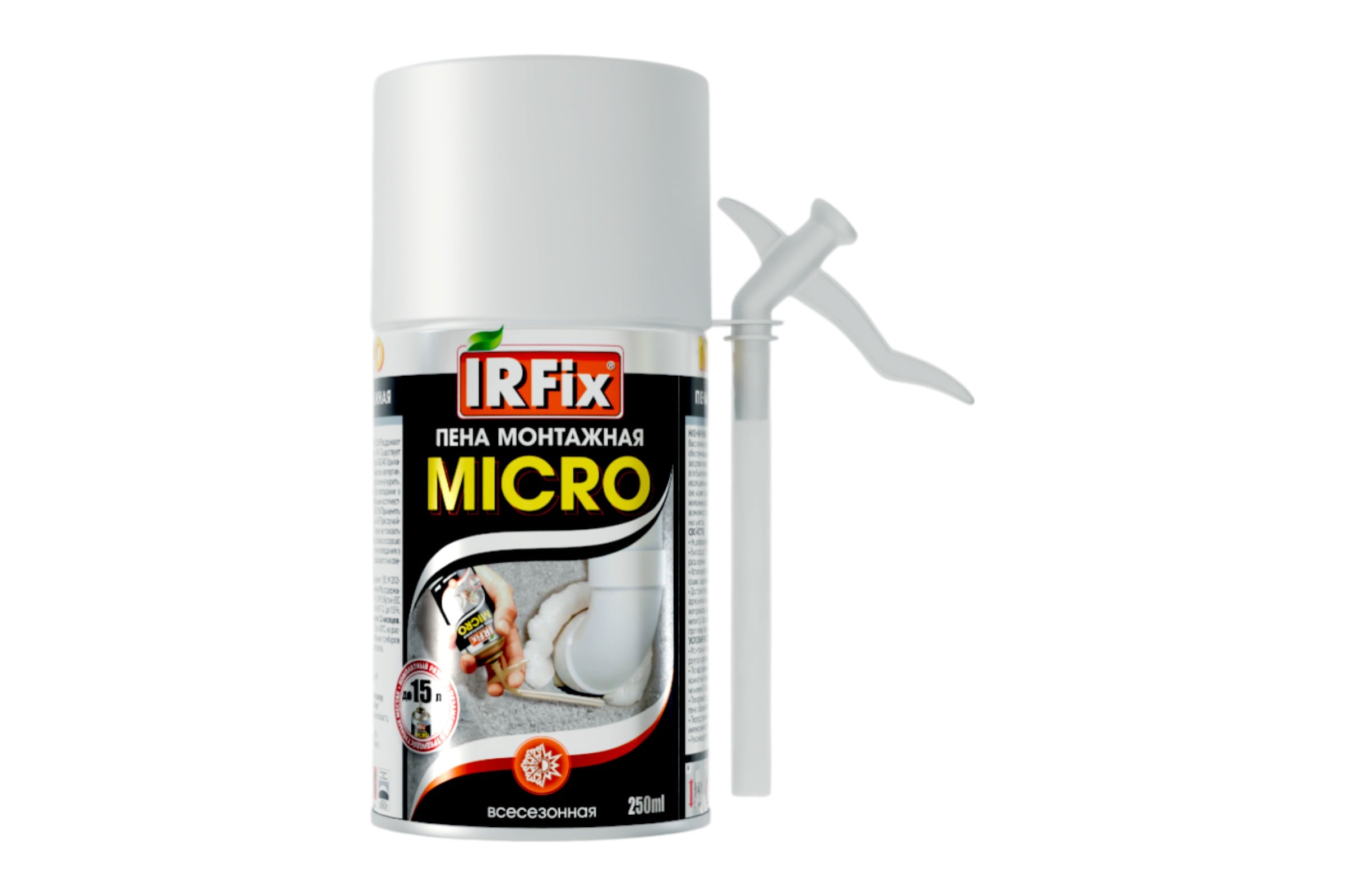 Пена монтажная бытовая IRFix Micro 250мл всесезонная