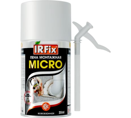 Всесезонная монтажная пена IRFIX MICRO 250 мл 10024