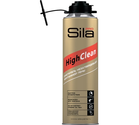 Очиститель монтажной пены Sila 500ml Россия CLSL500