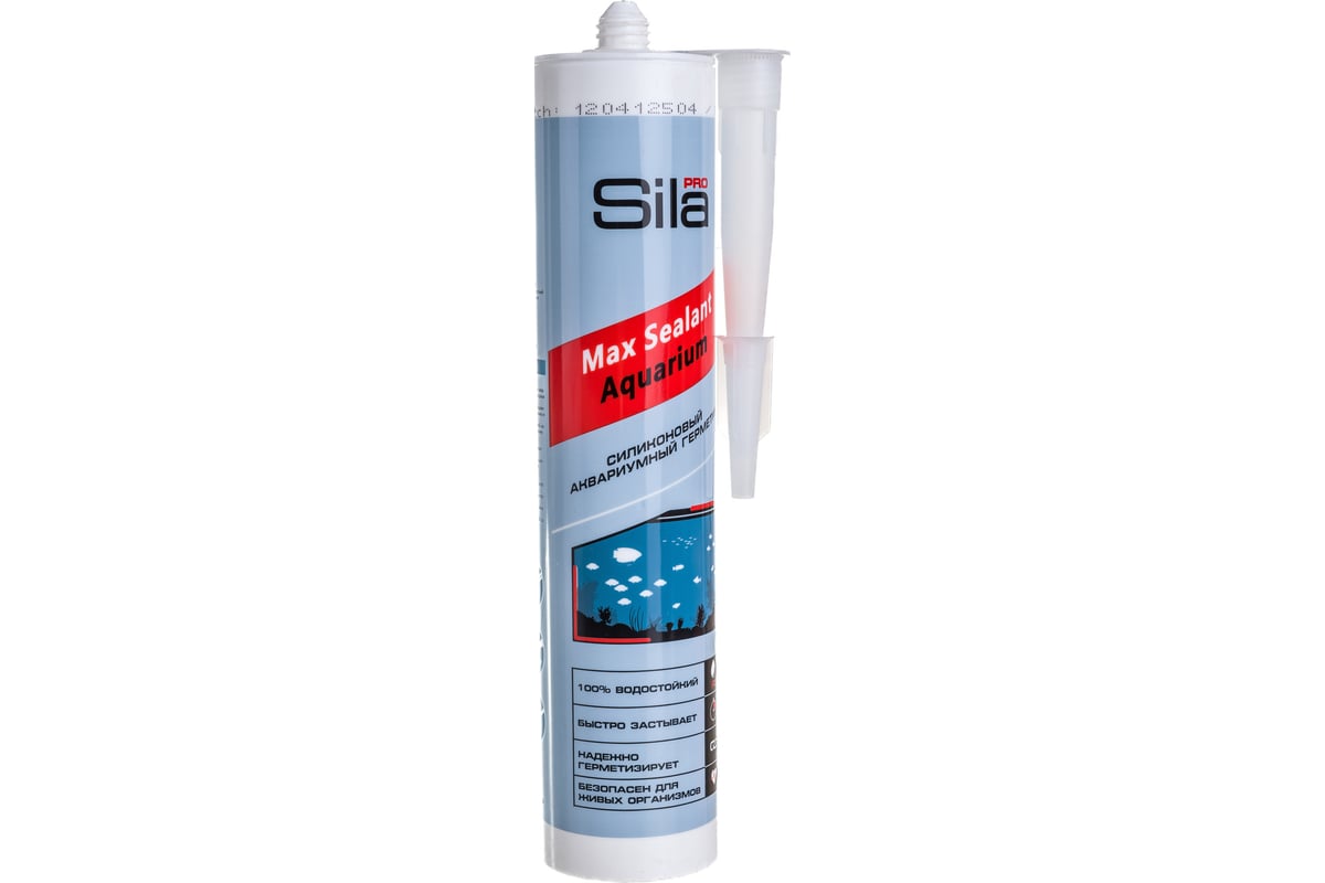 Силиконовый аквариумный герметик Sila PRO Max Sealant AQ бесцветный .