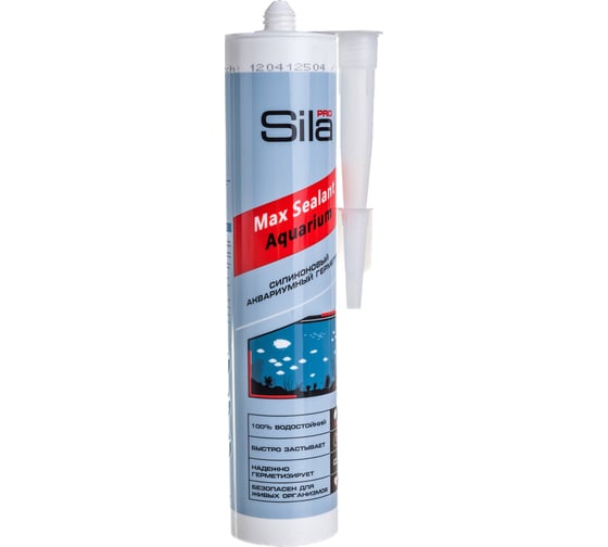 Силиконовый аквариумный герметик Sila (T) PRO Max Sealant AQ бесцветный 280 мл AQ2801