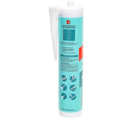 Силиконовый санитарный герметик Sila белый PRO Max Sealant 280 мл SS2804