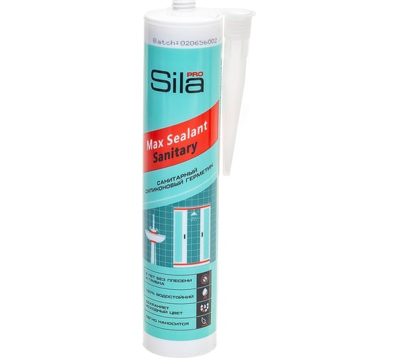 Силиконовый санитарный герметик Sila белый PRO Max Sealant 280 мл SS2804