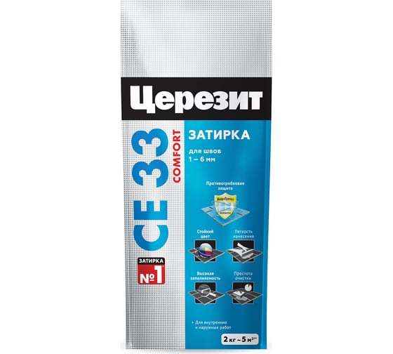 Затирка Церезит №73 СЕ 33, оливковая, 2 кг 48611 2092530