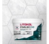 Эпоксидный состав для укладки и затирки мозаики LITOKOL STARLIKE EVO S.102 BIANCO GHIACCIO 485120003