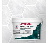 Эпоксидный состав для укладки и затирки мозаики LITOKOL STARLIKE EVO S.100 BIANCO ASSOLUTO 485110003