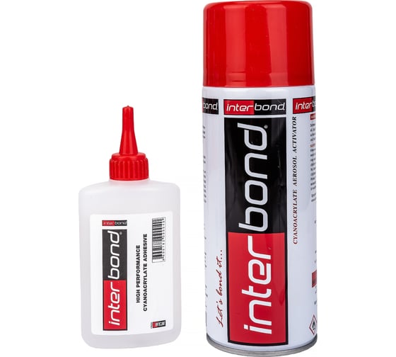 Двухкомпонентный клей Interbond 100g+400 ml Cyanoacrylate 00-00000180