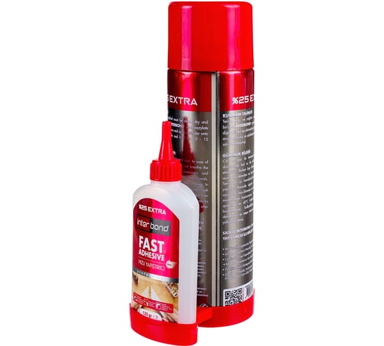 Двухкомпонентный клей Interbond 125g+500 ml Cyanoacrylate 00-00000232