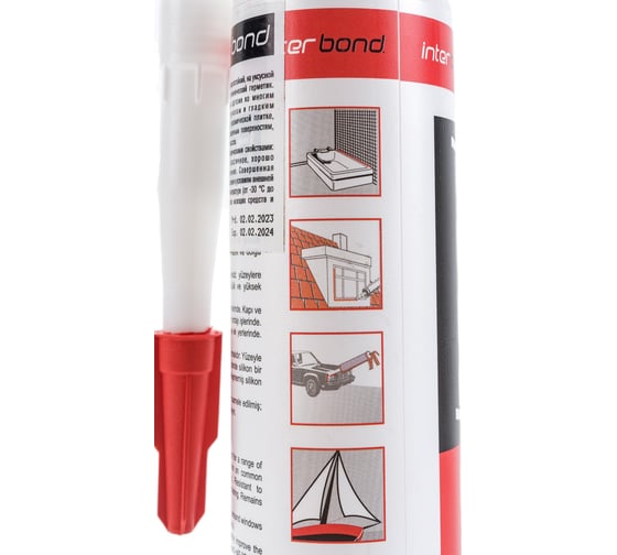 Силиконовый герметик Interbond 280 g Silicone Sealant Cler прозрачный силикон PREMIUM 00-00000218