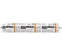 Cиликоновый нейтральный атмосферостойкий герметик для общестроительных работ SILMAC CONSTRUCTION колбаса 590 мл прозрачный SP-0018/292/919