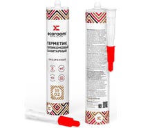 Герметик силиконовый санитарный ECOROOM SS-02, прозрачный, 260мл, 12 шт 2211-4-260/12