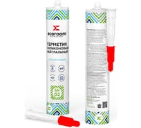 Герметик силиконовый нейтральный ECOROOM SN-02, прозрачный 260 мл, 12 шт 2211-6-260/12