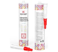 Герметик силиконовый универсальный ECOROOM SU-01, белый, 260 мл, 12 шт. 2211-1-260/12