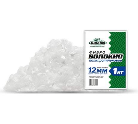 Фиброволокно GAVIAL полипропиленовое, 12 мм 1 кг/меш 624