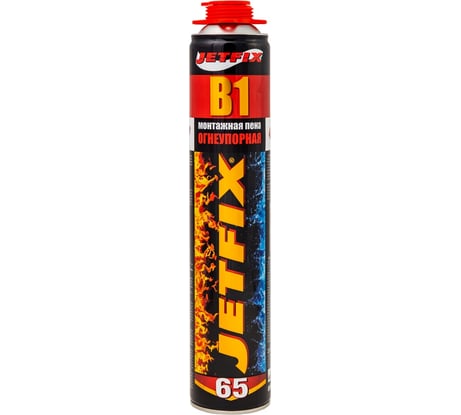 Огнеупорная профессиональная монтажная пена JETFIX 750мл 10037