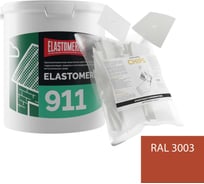 Ремкомплект для гидроизоляции и ремонта кровли Elastomeric Systems Elastomeric 911 (3кг.) красный и Chips 50шт 911_3003_3kg_kvadrat_7х7