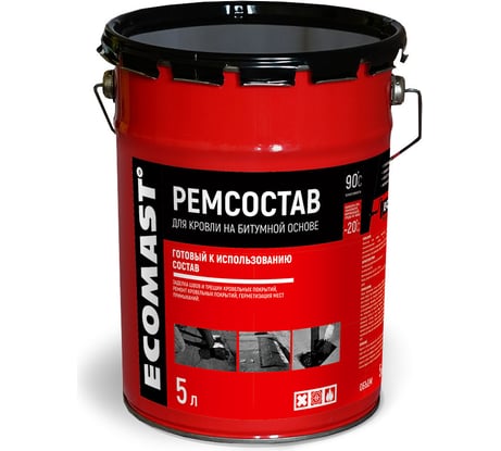 Ремсостав ECOMAST 5 л, металлическая упаковка, 4 шт. 24604