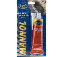 Силиконовый герметик MANNOL Silicone-Gasket rot красный, высокотемпературный, от -50 до +300град.С 2409