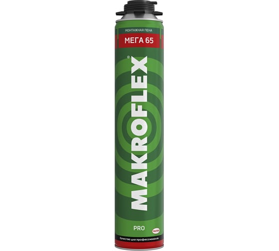 Монтажная пена MAKROFLEX Макрофлекс МЕГА 65 ПРО, 850 мл 3003346