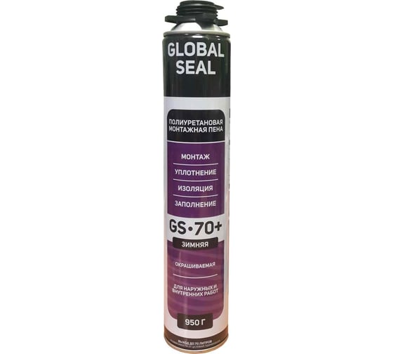 Монтажная профессиональная пена GlobalSeal GS-70+, зимняя, 950 гр, 3702121