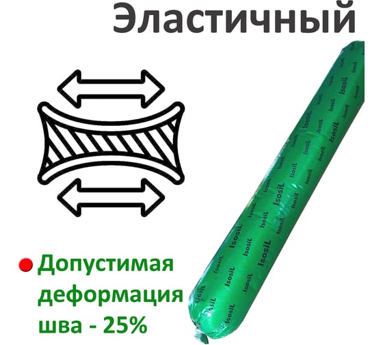 Нейтральный силиконовый герметик ISOSIL S106, бесцветный, 600 мл 1060017