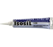 Нейтральный силиконовый герметик ISOSIL S206, бесцветный, 115 мл 2060008