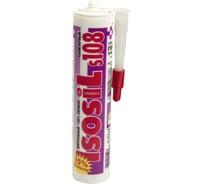 Силиконовый нейтральный санитарный герметик ISOSIL S108, белый, 280 мл 1080111