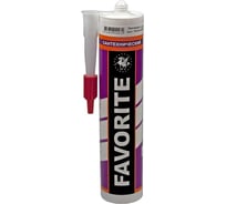 Силиконовый санитарный герметик ФАВОРИТ FAVORITE 280 мл прозрачный 79903