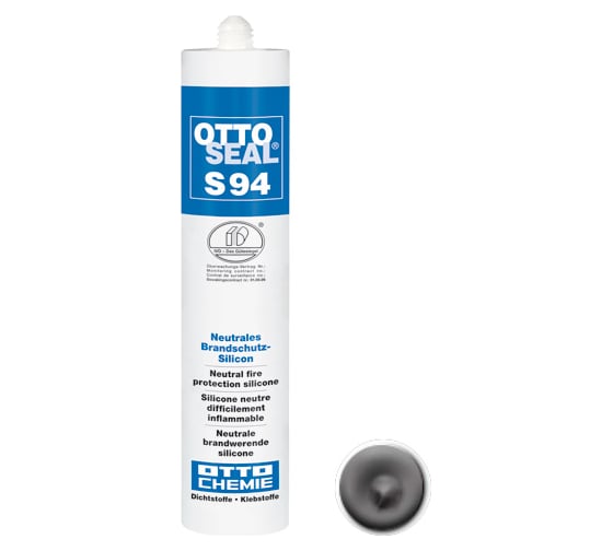 Огнестойкий силиконовый герметик OTTO-CHEMIE серый, 310 мл S94/C02