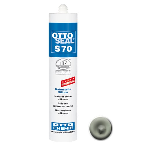 Силиконовый герметик OTTO-CHEMIE бледно-серый структурированный, 310 мл S70/C109