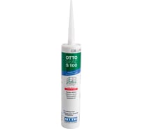 Профессиональный силиконовый герметик OTTO-CHEMIE светло-серый, 300 мл S100/C38