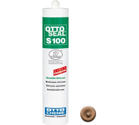 Профессиональный силиконовый герметик OTTO-CHEMIE карамель, 300 мл OS100/C09 1