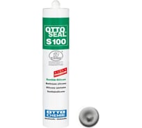 Профессиональный силиконовый герметик OTTO-CHEMIE S100-С86 пастельно-серый, 300 мл OS100/C86