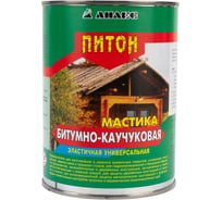 Битумно-каучуковая мастика Анлес Питон 1л/0,8кг 70238 16433068