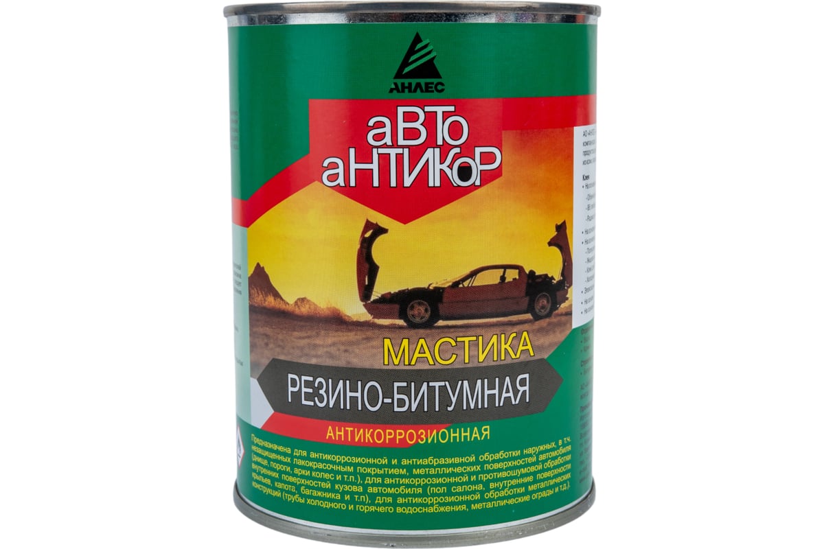 Резино-битумная мастика Анлес Автоантикор 1 л 70240 - выгодная цена,  отзывы, характеристики, фото - купить в Москве и РФ