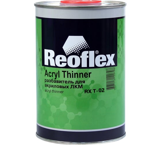 Разбавитель для акриловых ЛКМ Reoflex медленный 1 л RX T-02/1000 1